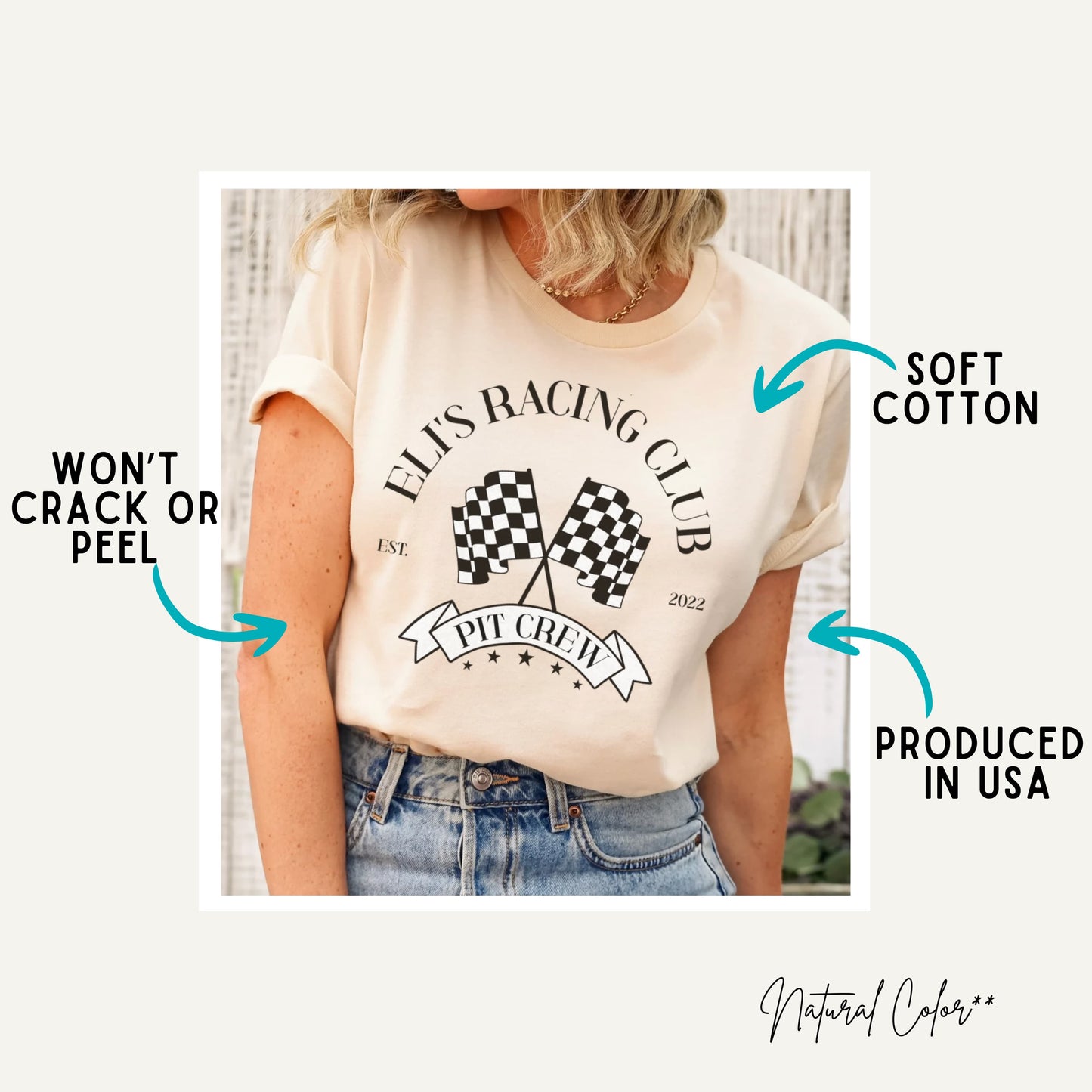 Custom Family Race Car Birthday Shirts – Personalized Pit Crew Outfit