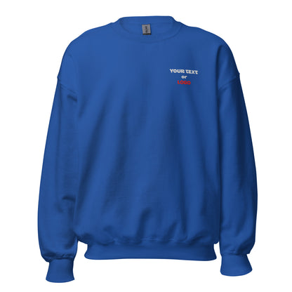 Custom Embroidered Sweatshirt with your Logo or Text